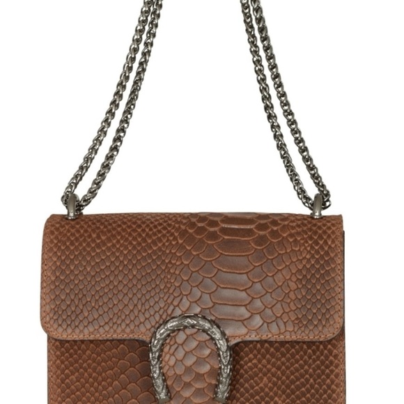 NWT Crossbody Shoulder Evening Bag for Women - Snake Printed Leather. - Picture 3 of 8